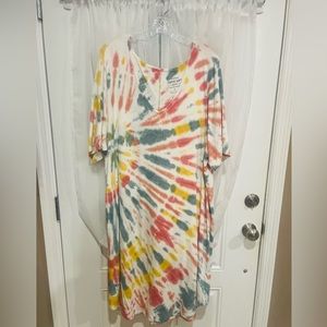 Tie-Dye Jersey Knit Dress
